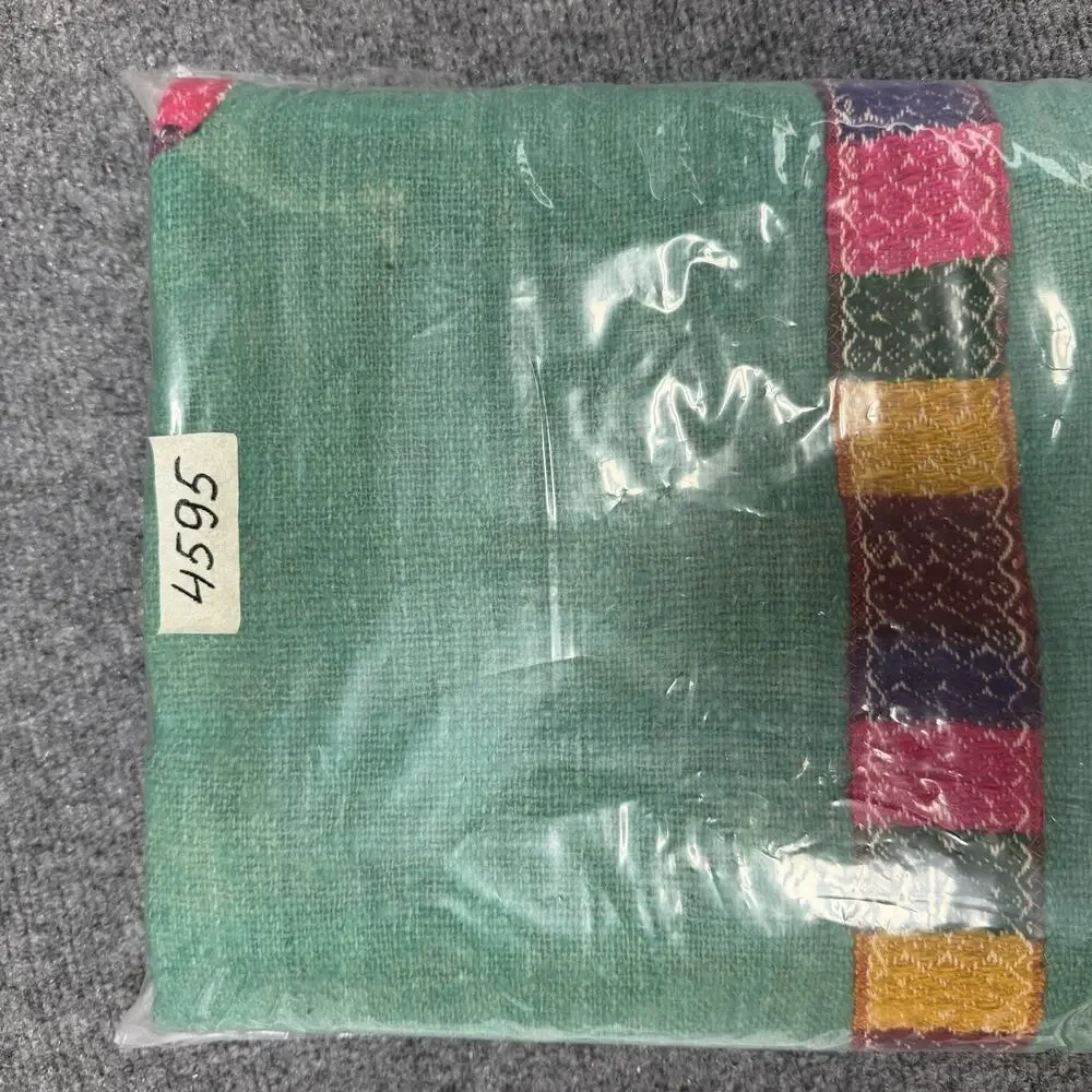 Handmade Peruvian Wool Textile Wall Hanging Embroidered 40x55 Inch